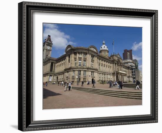 Town Hall, Victoria Square, Birmingham, England, United Kingdom, Europe-Ethel Davies-Framed Photographic Print