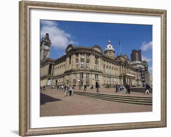 Town Hall, Victoria Square, Birmingham, England, United Kingdom, Europe-Ethel Davies-Framed Photographic Print