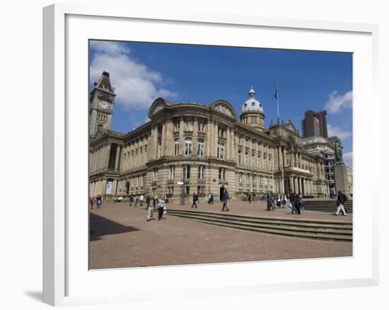 Town Hall, Victoria Square, Birmingham, England, United Kingdom, Europe-Ethel Davies-Framed Photographic Print