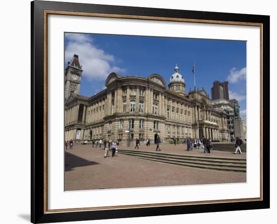 Town Hall, Victoria Square, Birmingham, England, United Kingdom, Europe-Ethel Davies-Framed Photographic Print