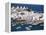 Town, Harbour and Windmills, Mykonos Town, Island of Mykonos, Cyclades, Greece-Lee Frost-Framed Premier Image Canvas