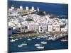 Town, Harbour and Windmills, Mykonos Town, Island of Mykonos, Cyclades, Greece-Lee Frost-Mounted Photographic Print