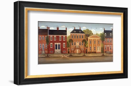 Town Houses II-Diane Ulmer Pedersen-Framed Art Print