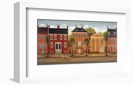 Town Houses II-Diane Ulmer Pedersen-Framed Art Print