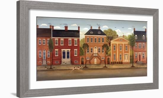 Town Houses II-Diane Ulmer Pedersen-Framed Art Print