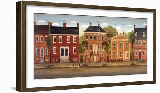 Town Houses II-Diane Ulmer Pedersen-Framed Art Print