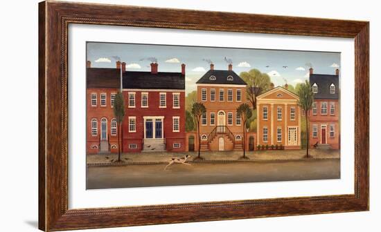 Town Houses II-Diane Ulmer Pedersen-Framed Art Print