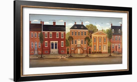 Town Houses II-Diane Ulmer Pedersen-Framed Art Print