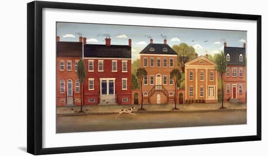 Town Houses II-Diane Ulmer Pedersen-Framed Art Print