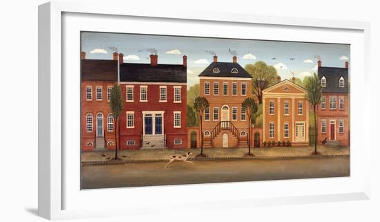 Town Houses II-Diane Ulmer Pedersen-Framed Art Print