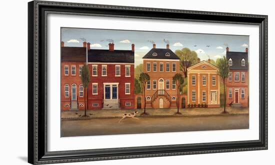 Town Houses II-Diane Ulmer Pedersen-Framed Art Print