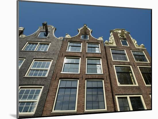 Town Houses of Amsterdam, Holland, the Netherlands-Gary Cook-Mounted Photographic Print