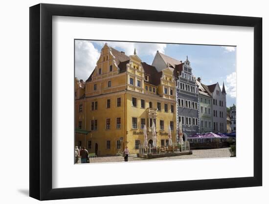 Town Houses on the Market Square in the Old Town of Mei§en-Uwe Steffens-Framed Photographic Print