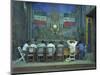 Town Meeting with Murals by Rodolfo Morales, Oaxaca, Mexico-Judith Haden-Mounted Photographic Print