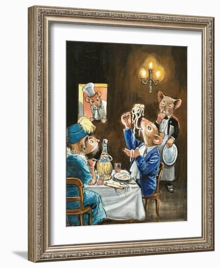 Town Mouse and Country Mouse-Philip Mendoza-Framed Giclee Print