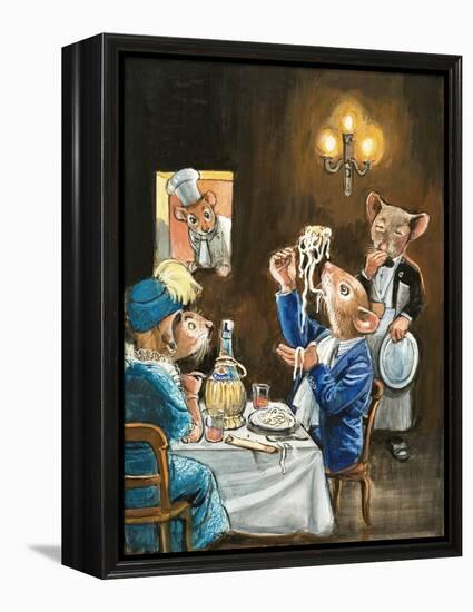 Town Mouse and Country Mouse-Philip Mendoza-Framed Premier Image Canvas