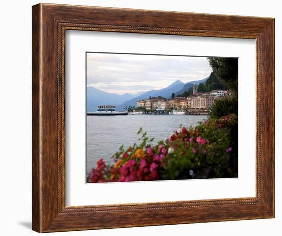 Town of Bellagio and Lake Como, Lombardy, Italian Lakes, Italy, Europe-Frank Fell-Framed Photographic Print