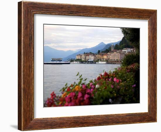 Town of Bellagio and Lake Como, Lombardy, Italian Lakes, Italy, Europe-Frank Fell-Framed Photographic Print