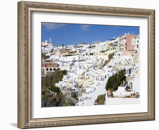 Town of Fira, Santorini Island, Cyclades, Greek Islands, Greece, Europe-Richard Cummins-Framed Photographic Print