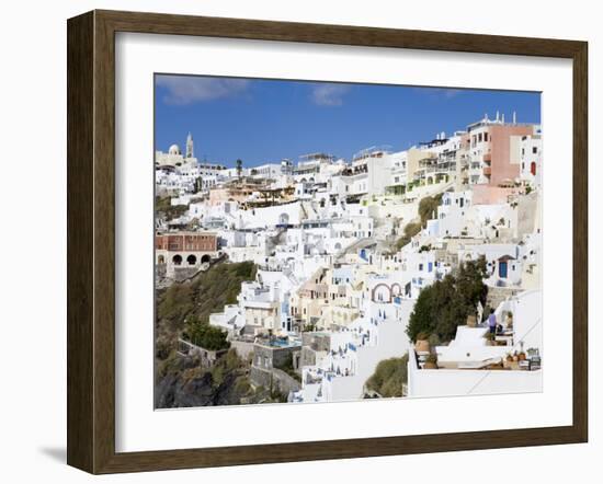 Town of Fira, Santorini Island, Cyclades, Greek Islands, Greece, Europe-Richard Cummins-Framed Photographic Print