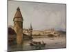 Town of Lucerne, on the lake of Quatre Cantons, 1838 watercolor-William Callow-Mounted Giclee Print