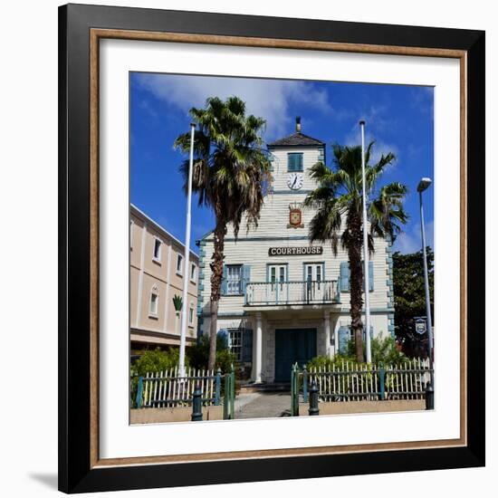 Town of Philipsburg in St. Maarten, West Indies.-Joe Restuccia III-Framed Photographic Print