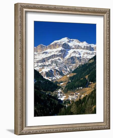 Town of Renaz in the Dolomites, Italy-Walter Bibikow-Framed Photographic Print