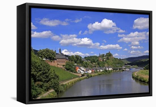 Town of Saarburg on River Saar, Rhineland-Palatinate, Germany, Europe-Hans-Peter Merten-Framed Premier Image Canvas