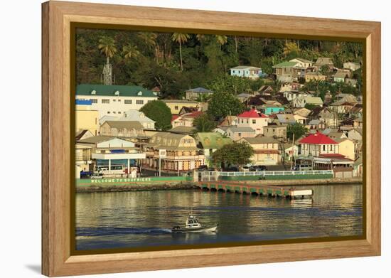 Town of Soufriere, St. Lucia, Windward Islands, West Indies, Caribbean, Central America-Richard Cummins-Framed Premier Image Canvas