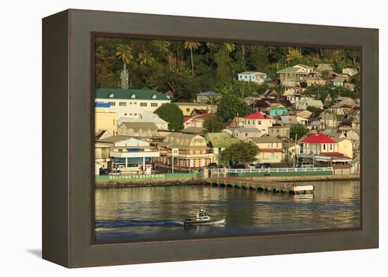 Town of Soufriere, St. Lucia, Windward Islands, West Indies, Caribbean, Central America-Richard Cummins-Framed Premier Image Canvas