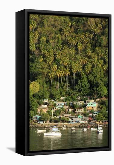 Town of Soufriere, St. Lucia, Windward Islands, West Indies, Caribbean, Central America-Richard Cummins-Framed Premier Image Canvas