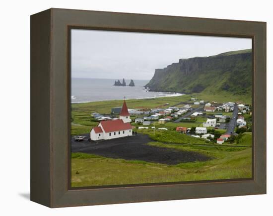 Town of Vik, South Coast of Iceland-Inaki Relanzon-Framed Premier Image Canvas