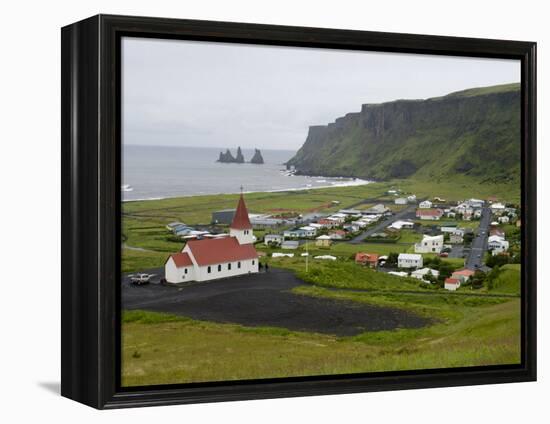 Town of Vik, South Coast of Iceland-Inaki Relanzon-Framed Premier Image Canvas