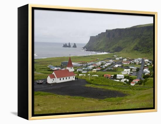 Town of Vik, South Coast of Iceland-Inaki Relanzon-Framed Premier Image Canvas