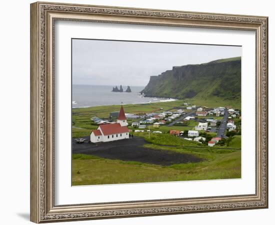 Town of Vik, South Coast of Iceland-Inaki Relanzon-Framed Photographic Print