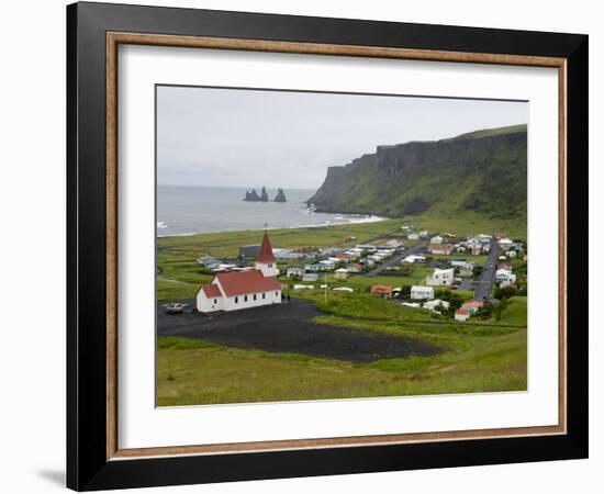 Town of Vik, South Coast of Iceland-Inaki Relanzon-Framed Photographic Print