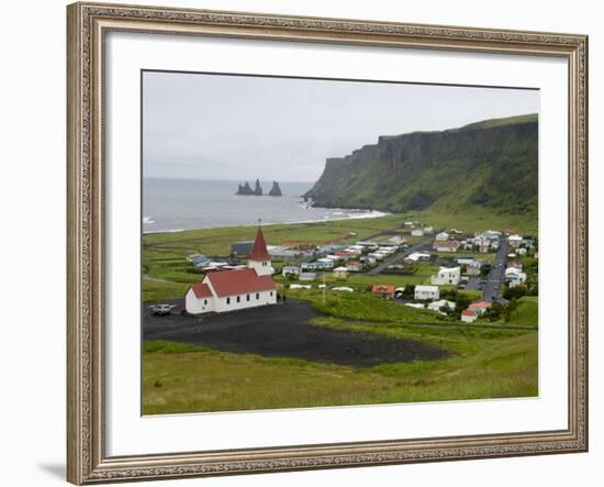 Town of Vik, South Coast of Iceland-Inaki Relanzon-Framed Photographic Print