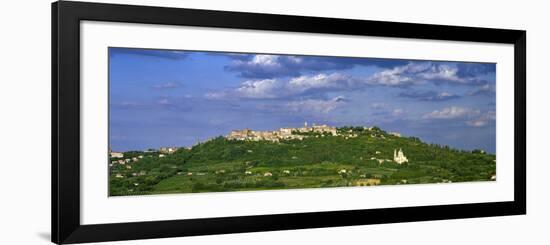 Town on a Hill, Montepulciano, Val Di Chiana, Siena Province, Tuscany, Italy-null-Framed Photographic Print