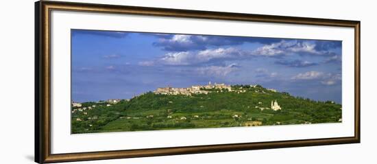 Town on a Hill, Montepulciano, Val Di Chiana, Siena Province, Tuscany, Italy-null-Framed Photographic Print