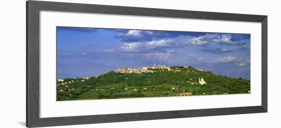 Town on a Hill, Montepulciano, Val Di Chiana, Siena Province, Tuscany, Italy-null-Framed Photographic Print