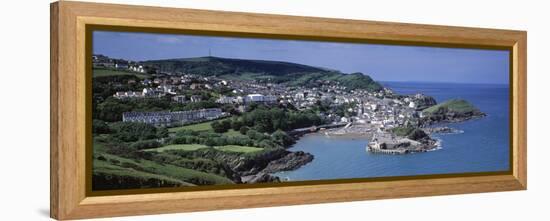 Town on the Coast, Ilfracombe, North Devon, Devon, England-null-Framed Premier Image Canvas