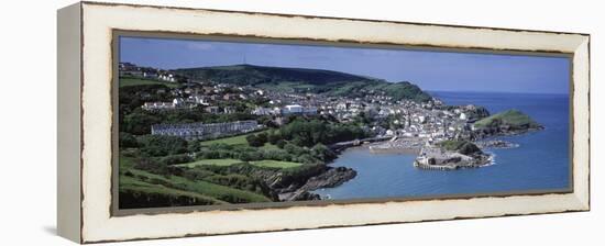 Town on the Coast, Ilfracombe, North Devon, Devon, England-null-Framed Premier Image Canvas