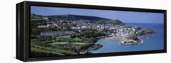 Town on the Coast, Ilfracombe, North Devon, Devon, England-null-Framed Premier Image Canvas