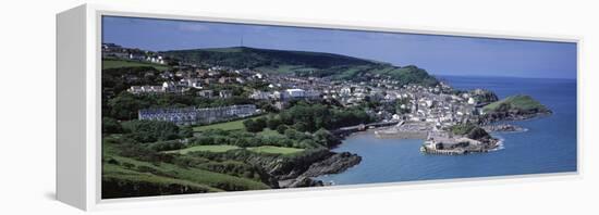 Town on the Coast, Ilfracombe, North Devon, Devon, England-null-Framed Premier Image Canvas