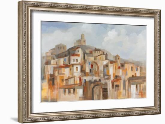 Town on the Hill-Silvia Vassileva-Framed Art Print