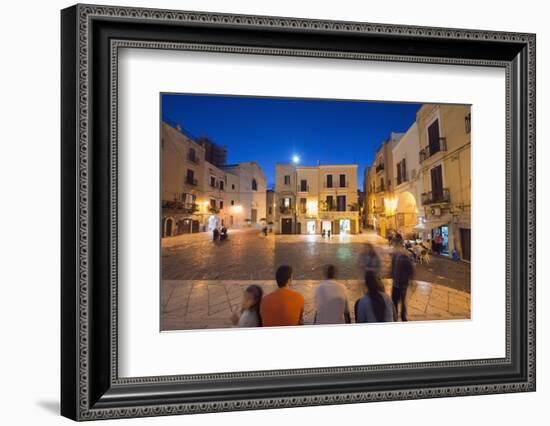Town Piazza, Bari, Puglia, Italy, Europe-Christian Kober-Framed Photographic Print