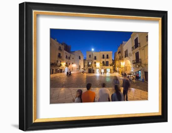 Town Piazza, Bari, Puglia, Italy, Europe-Christian Kober-Framed Photographic Print