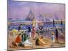 Town Pier - Blue Point, Long Island-William James Glackens-Mounted Giclee Print