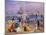 Town Pier - Blue Point, Long Island-William James Glackens-Mounted Giclee Print