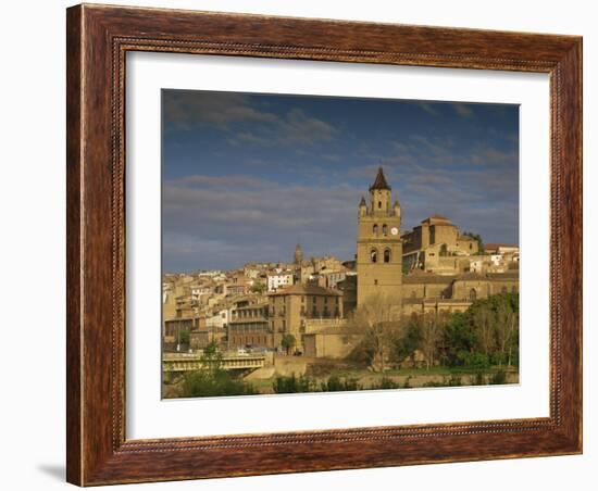 Town Skyline, La Rioja, Calahorra, Castile Leon, Spain, Europe-Michael Busselle-Framed Photographic Print